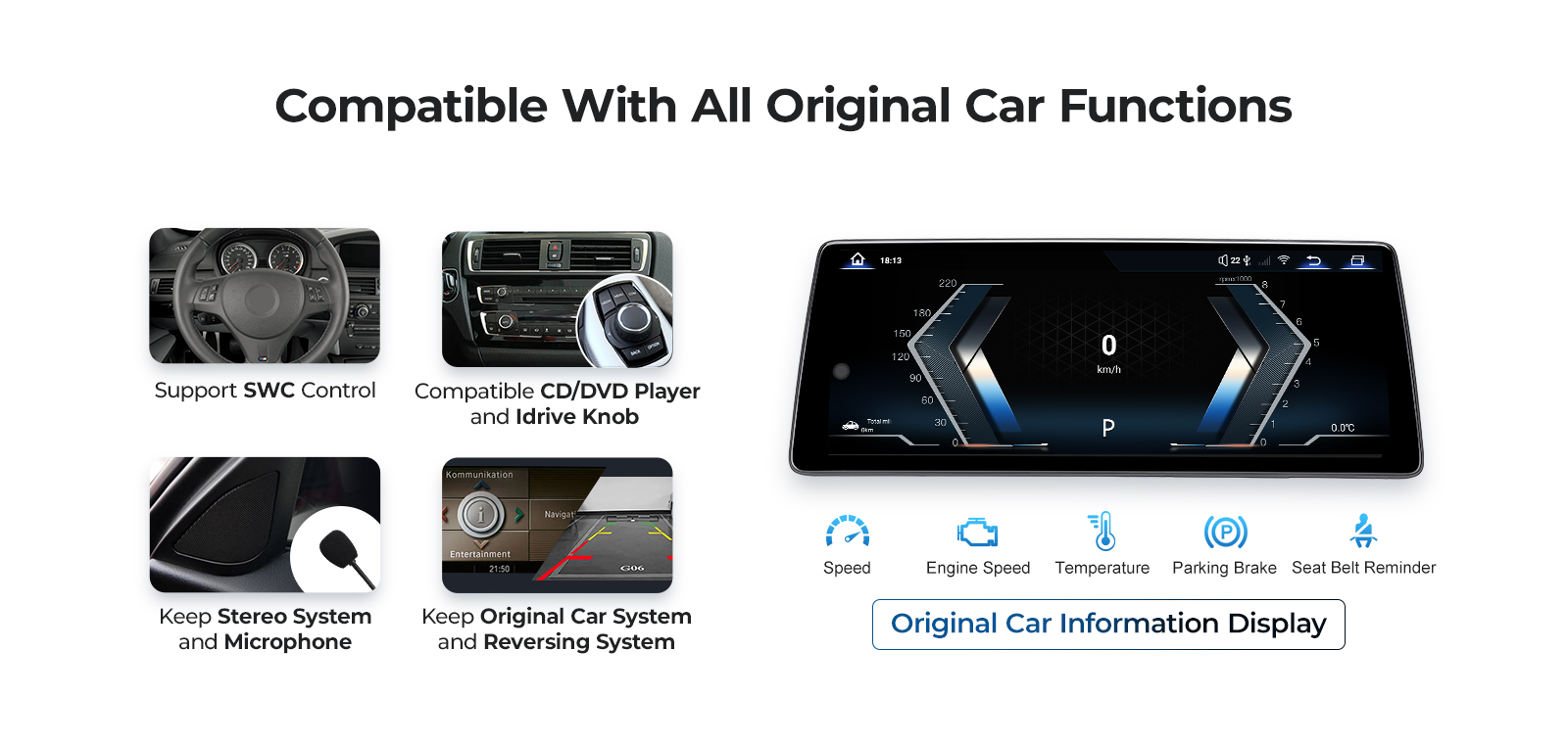 Compatible With Original Car Functions