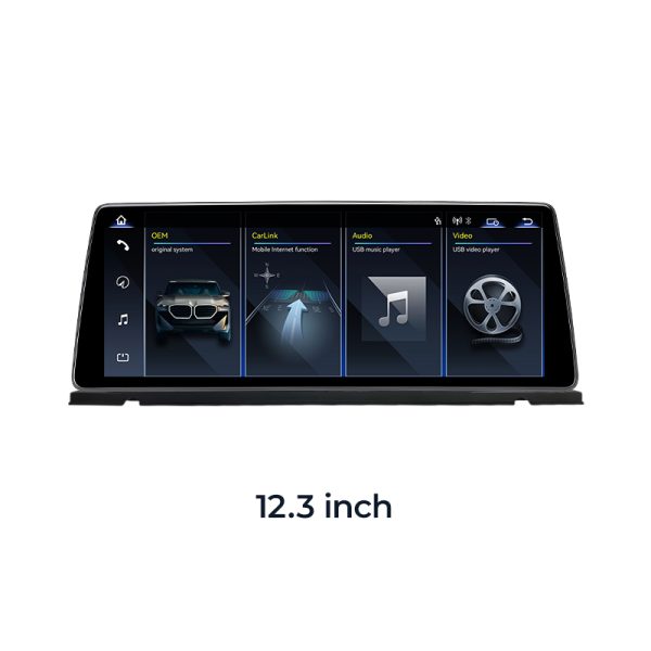 For BMW 5 Series GT F07 2009-2016 Linux Screen Apple CarPlay 10.25" 12.3" Multimedia Player | EC-L1
