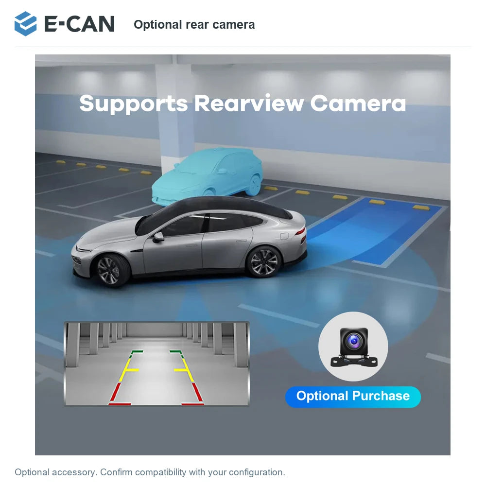 E-CAN Optional rear camera for Ford EcoSport 2013–2017