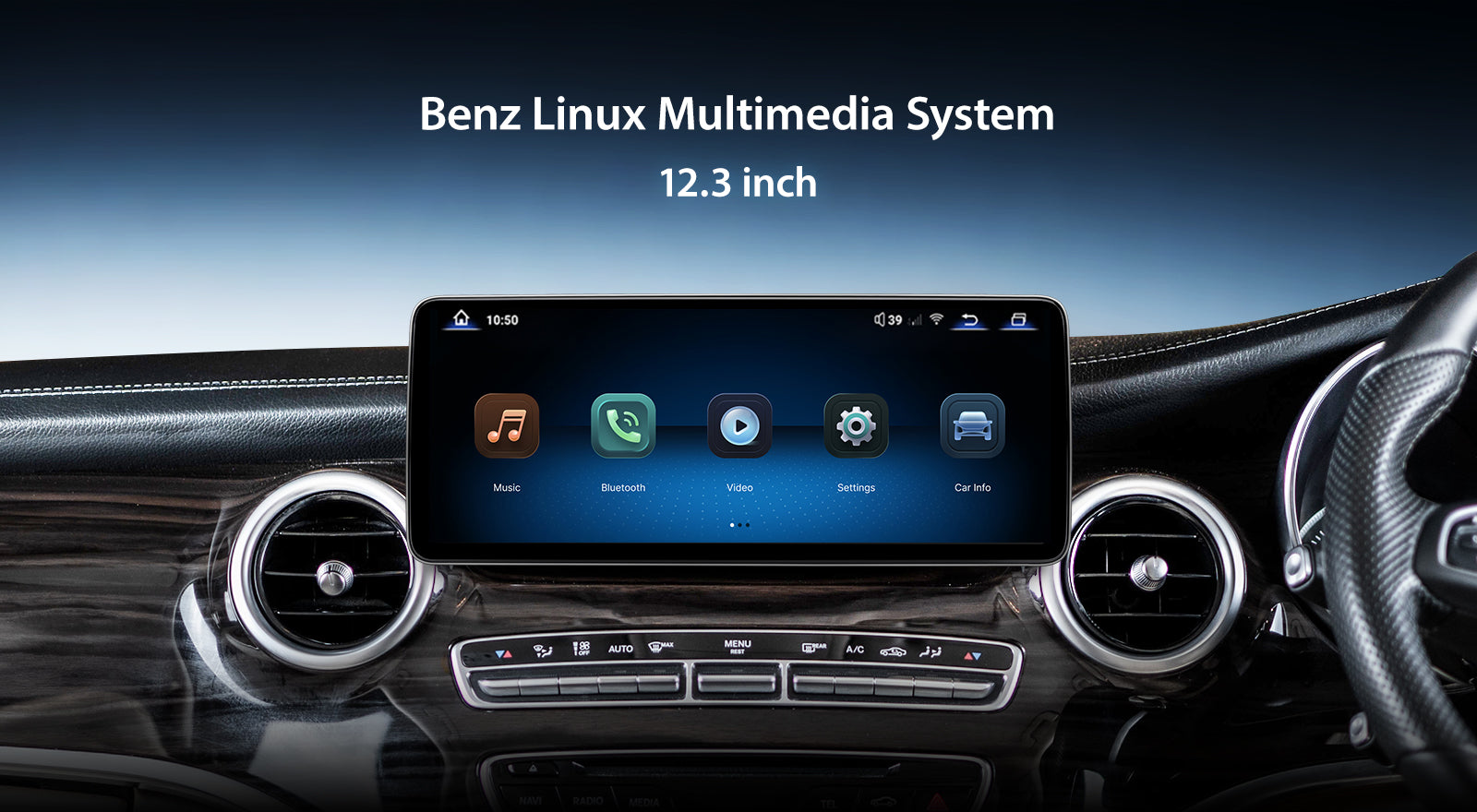 For Mercedes Benz V Class W447 2014-2021 Wireless CarPlay/Android Auto Linux Touch Screen Multimedia | EC-L1