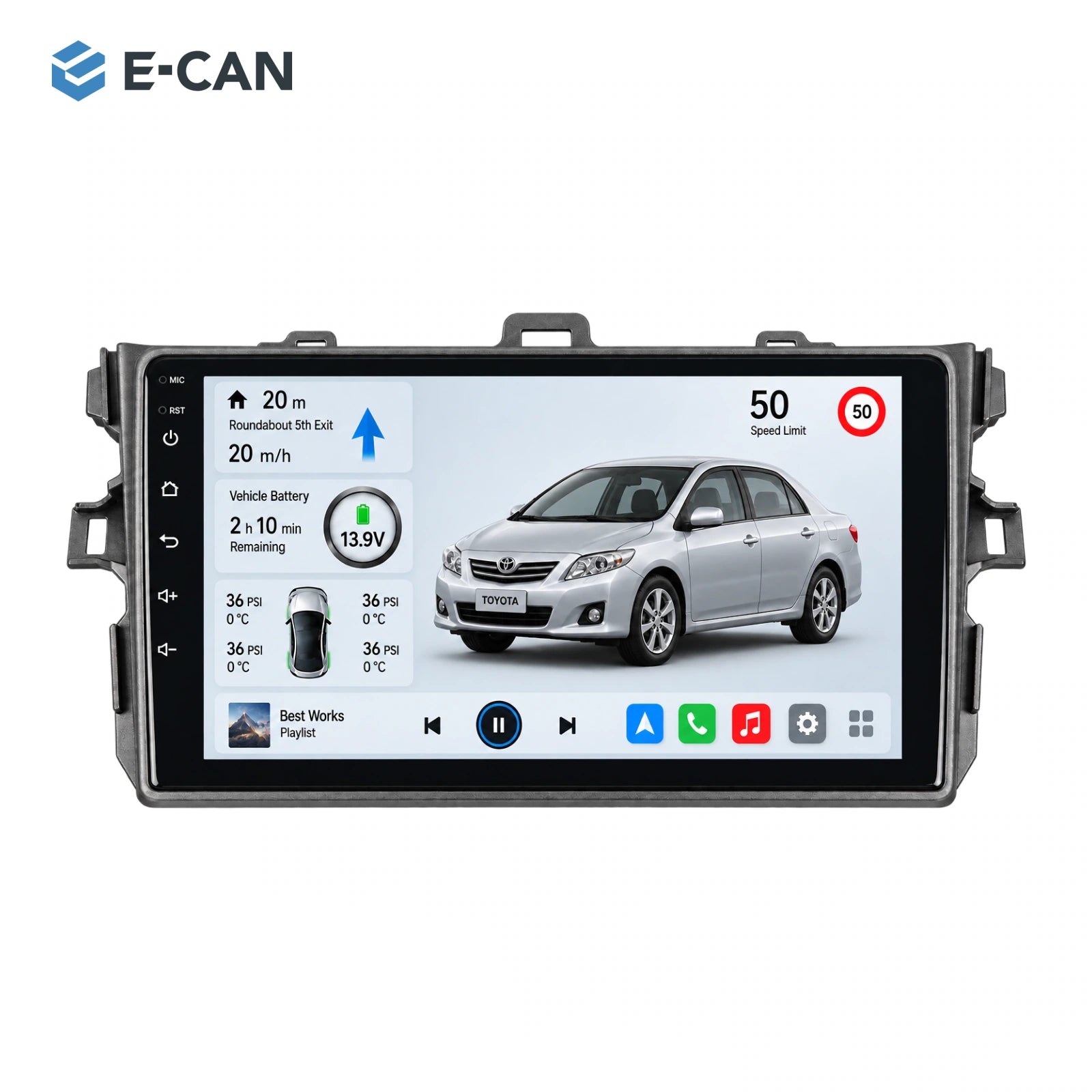 Small frame · 2007–2011 for Toyota Corolla 2007–2011