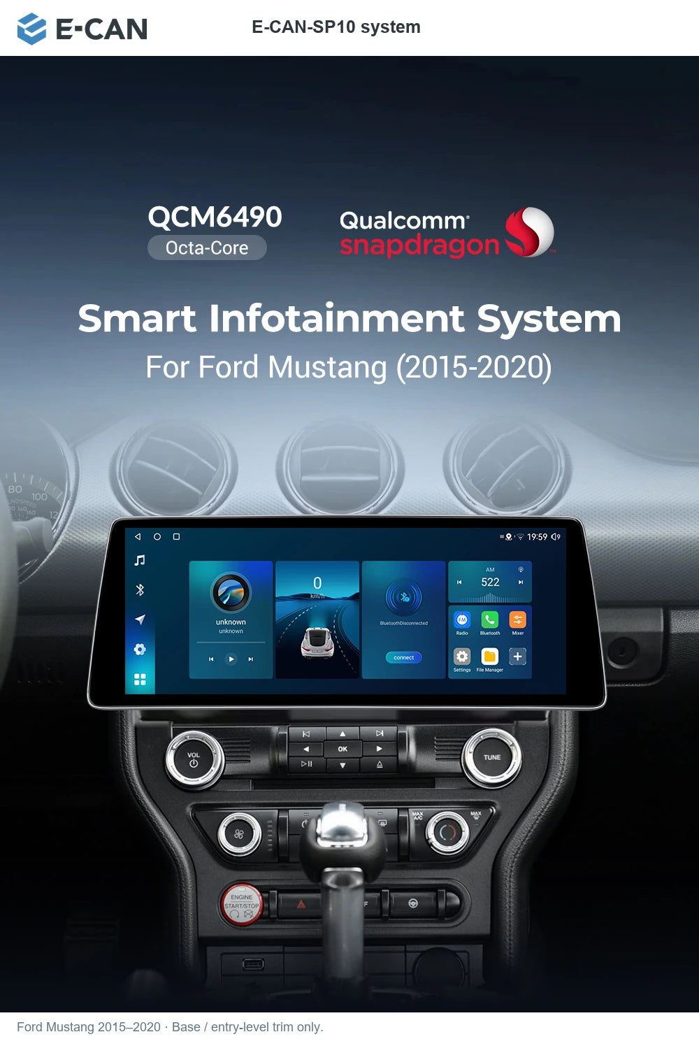 E-CAN E-CAN-SP10 system for Ford Mustang 2015–2020