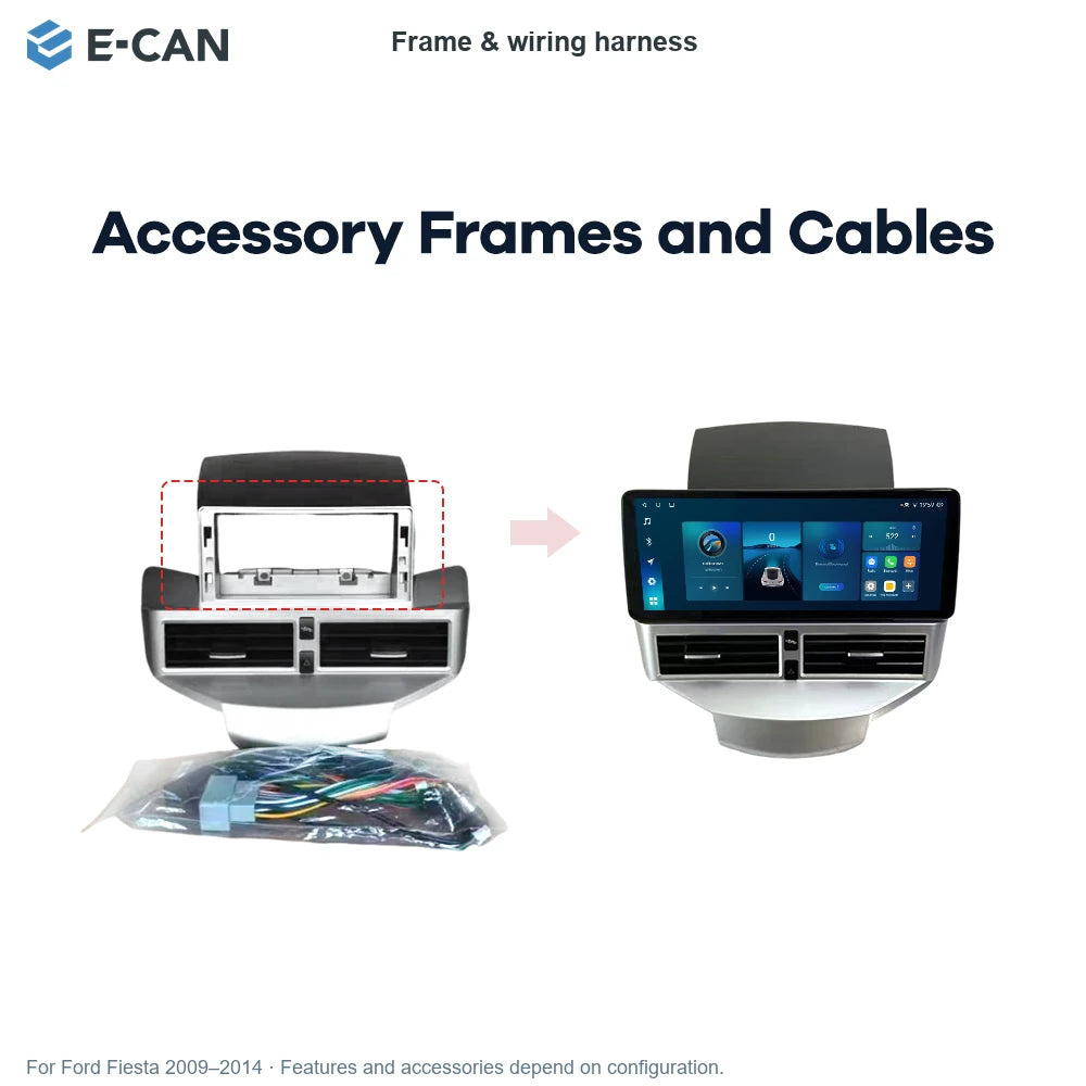 E-CAN Frame & wiring harness for Ford Fiesta 2009–2014