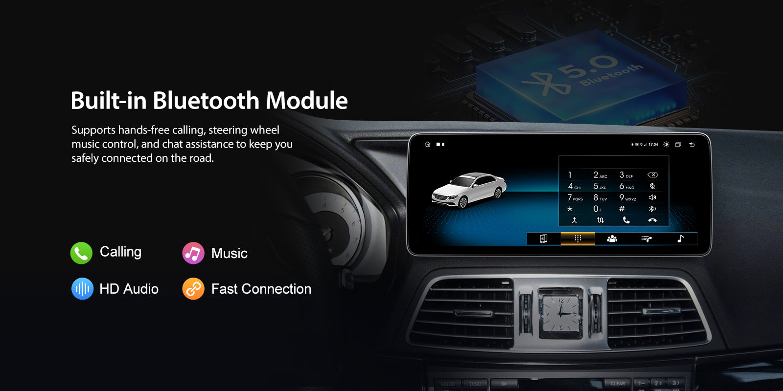 For Mercedes Benz E Class Two-Door Coupe W212 2010-2015 Wireless CarPlay/Android Auto Linux Touch Screen Multimedia | EC-L1