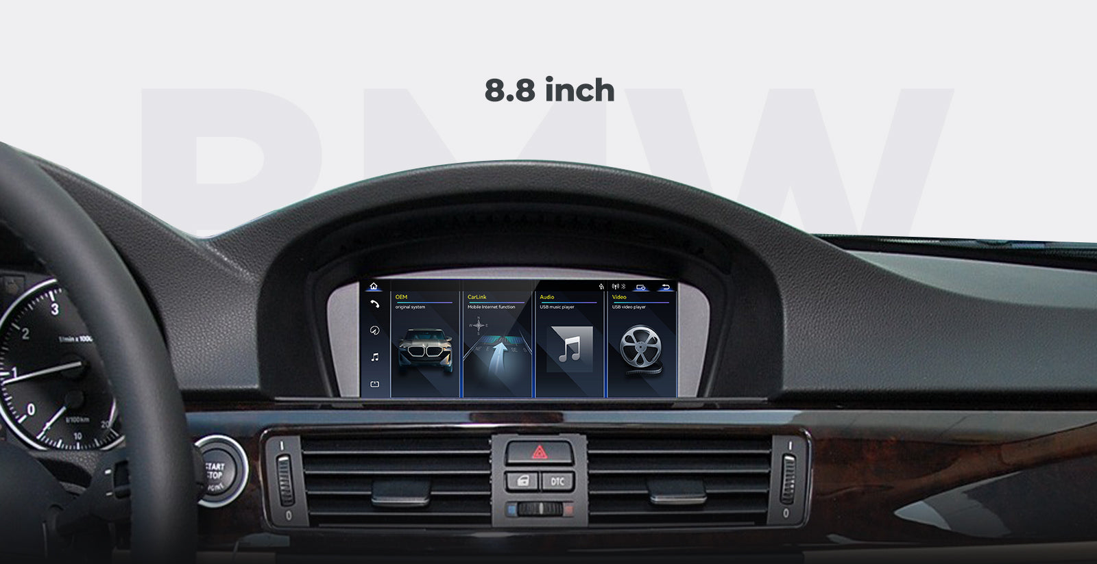 14.9" Head Unit 2005-2011 BMW 3/5 Series E60 E61 E63 E92 E93 Car Multimedia Linux Screen CarPlay Navigation | EC-L1