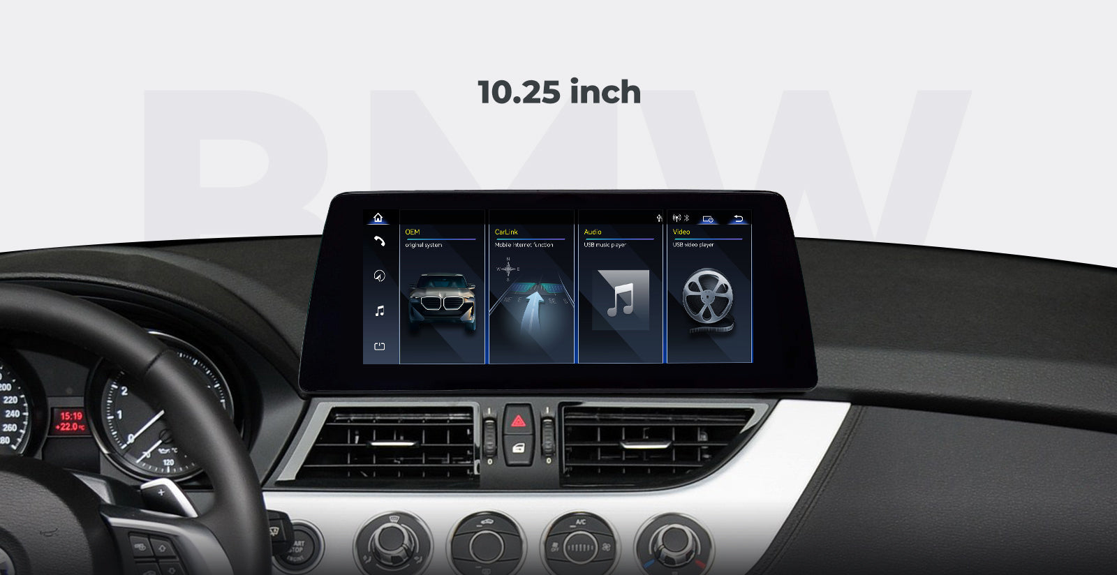 Car Head Unit 2009-2016 BMW Z4 E89 Linux Screen 10.25″ 12.3" Apple CarPlay Navigation | EC-L1