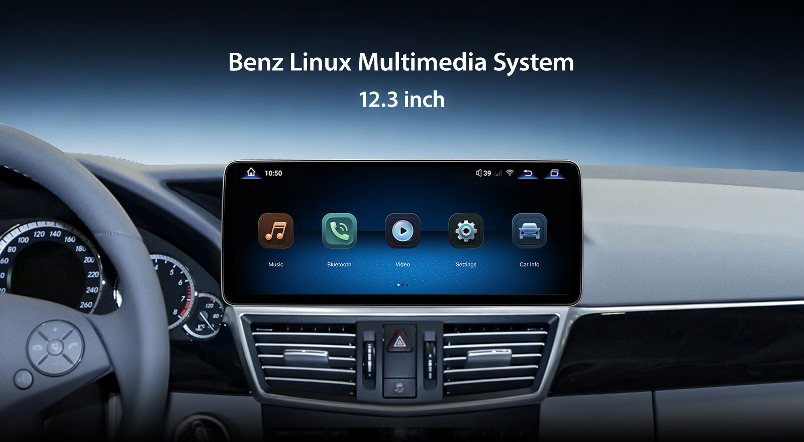 For Mercedes Benz E Class Four-Door W212 2010-2015 Wireless CarPlay/Android Auto Linux Touch Screen Multimedia | EC-L1