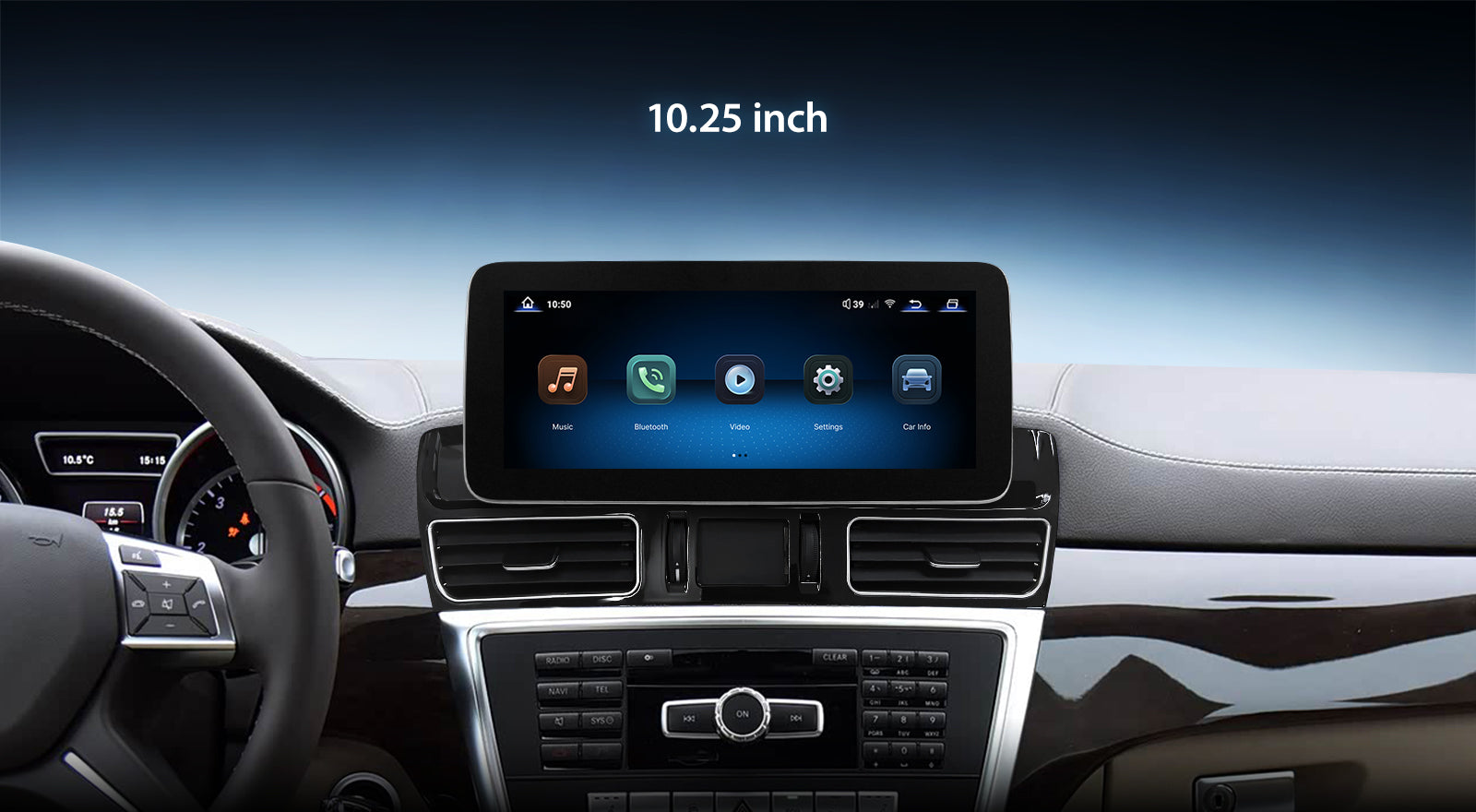 For Mercedes Benz ML GL W166 X164 2012-2015 Wireless CarPlay/Android Auto Linux Touch Screen Multimedia | EC-L1