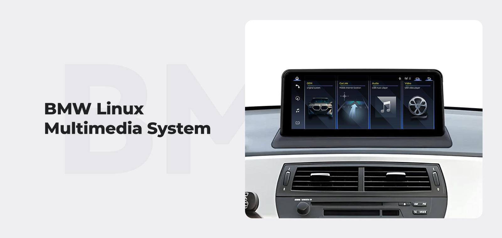 Car Stereo 10.25" 2003-2008 BMW Z4 E85 E86 CCC Linux Screen Head Unit Apple CarPlay | EC-L1