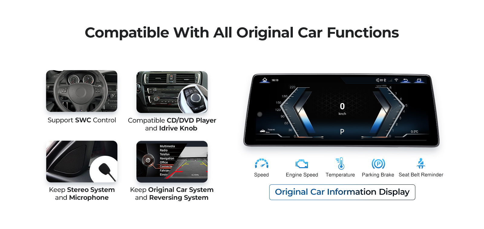 Car Head Unit 2009-2016 BMW Z4 E89 Linux Screen 10.25″ 12.3" Apple CarPlay Navigation | EC-L1