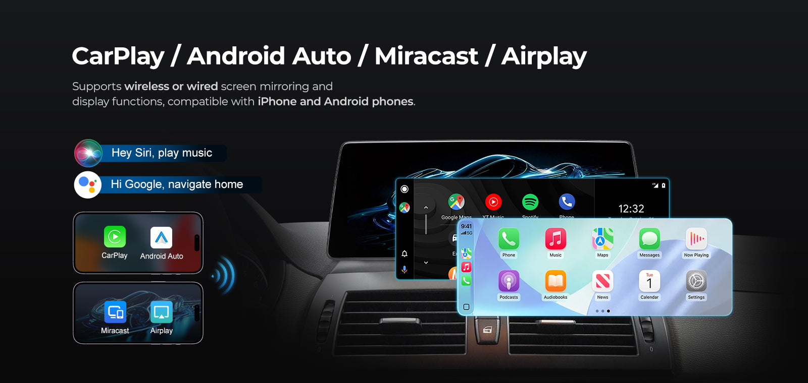 Car Head Unit 2004-2010 BMW X3 E83 Linux Screen 10.25″ 12.3" Apple CarPlay Navigation | EC-L1