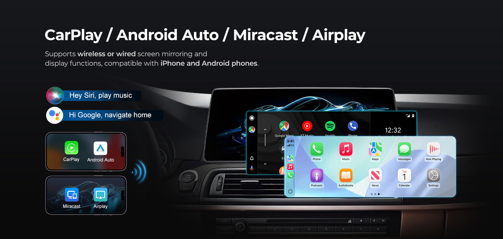 10.25" CarPlay Head Unit for BMW 5 Series F10/F11 (2010-2017) | EC-L1