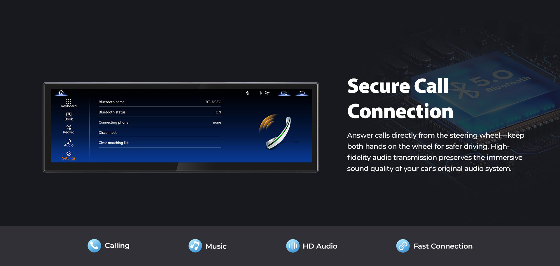 For Audi A4 RS4 B8 B9 2008-2016 14.9" Linux Car Audio Head Unit Wireless CarPlay/Android Auto Bluetooth | EC-L1