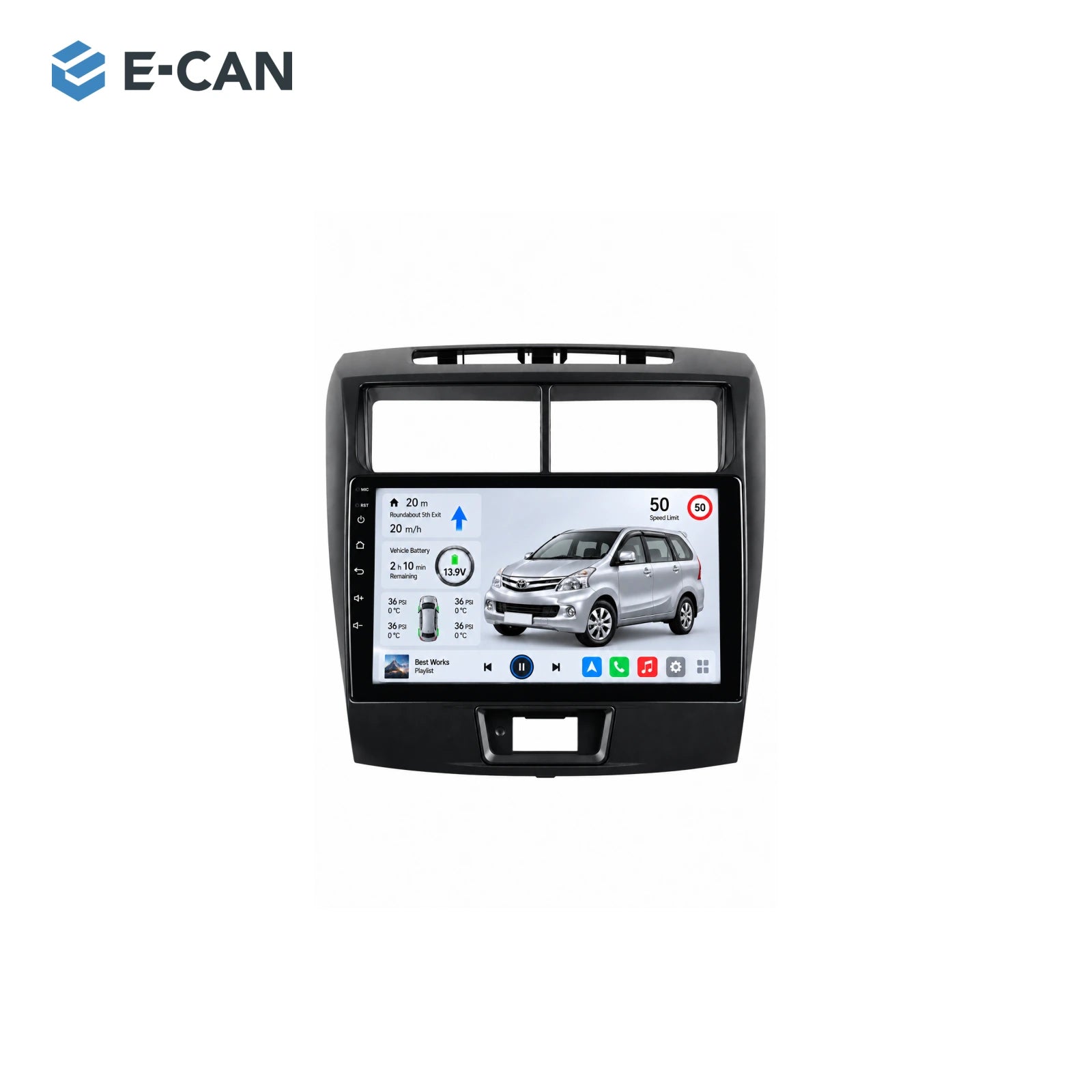 9-inch · 2012–2018 matched fascia for Toyota Avanza 2012–2018