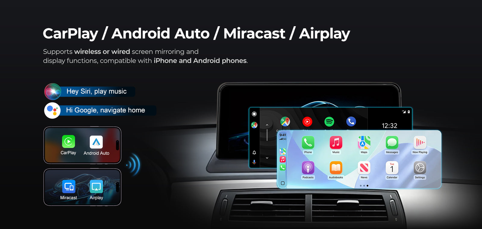 Car Stereo 10.25" 2003-2008 BMW Z4 E85 E86 CCC Linux Screen Head Unit Apple CarPlay | EC-L1