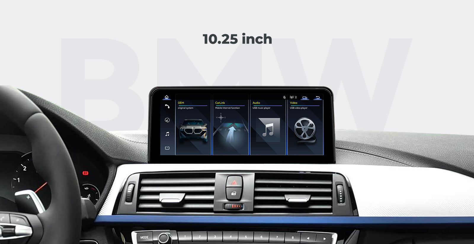 Multimedia Player 2013-2019 BMW 3/4 Series F30 F31 F32 F33 F34 F35 F36 F40 10.25" 12.3" Linux Screen | EC-L1
