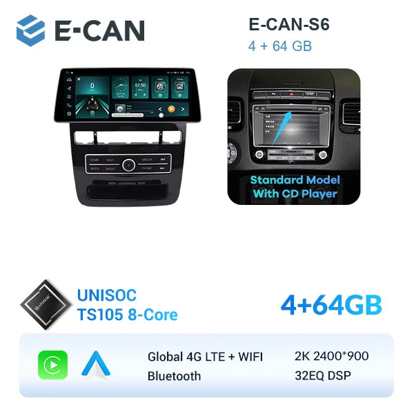 E-CAN-S6 4GB + 64GB