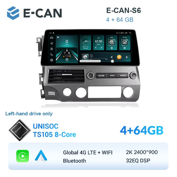 E-CAN-S6 4GB + 64GB
