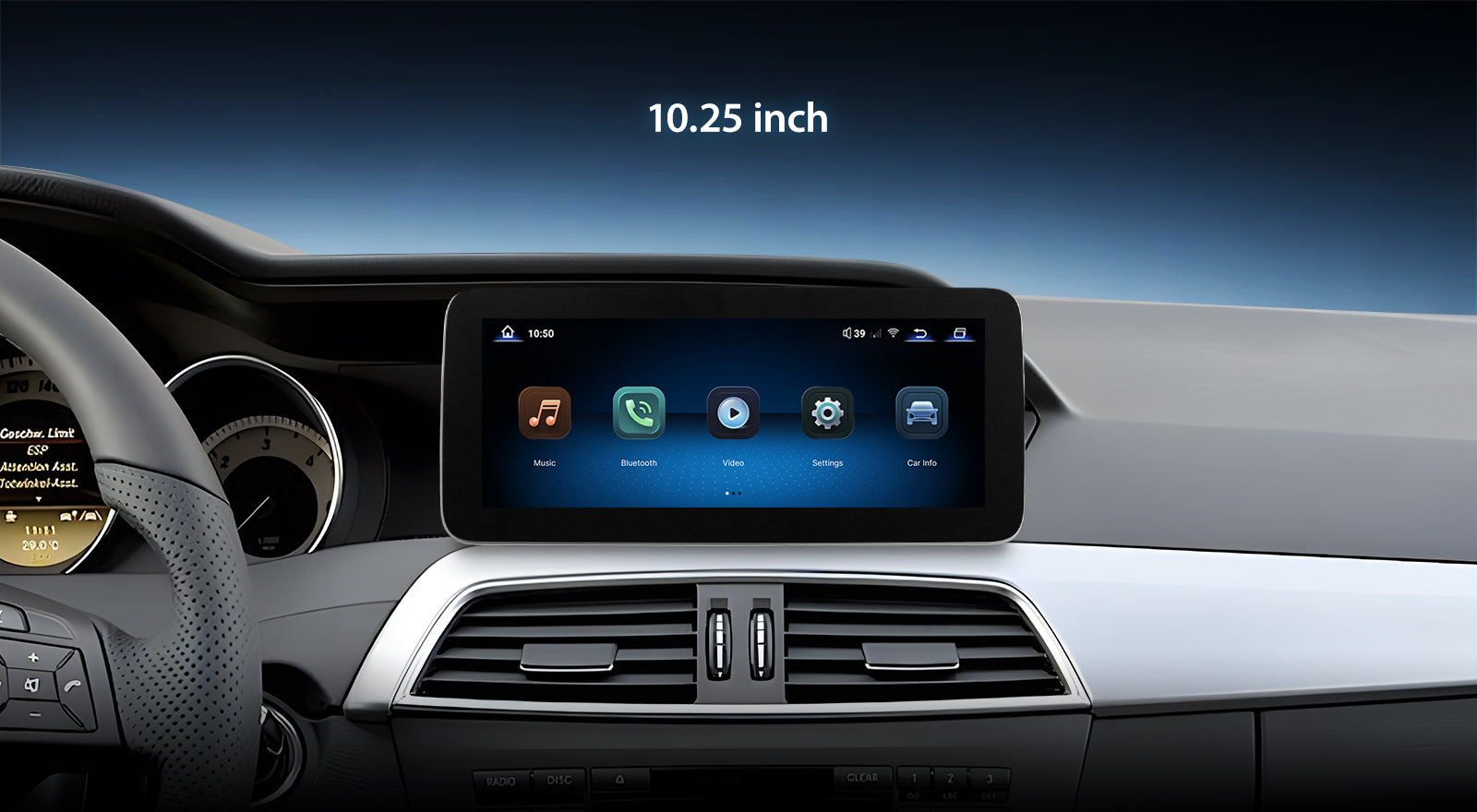 For Mercedes Benz C Class W204 S204 2011-2013 Wireless CarPlay/Android Auto Linux Touch Screen Multimedia | EC-L1