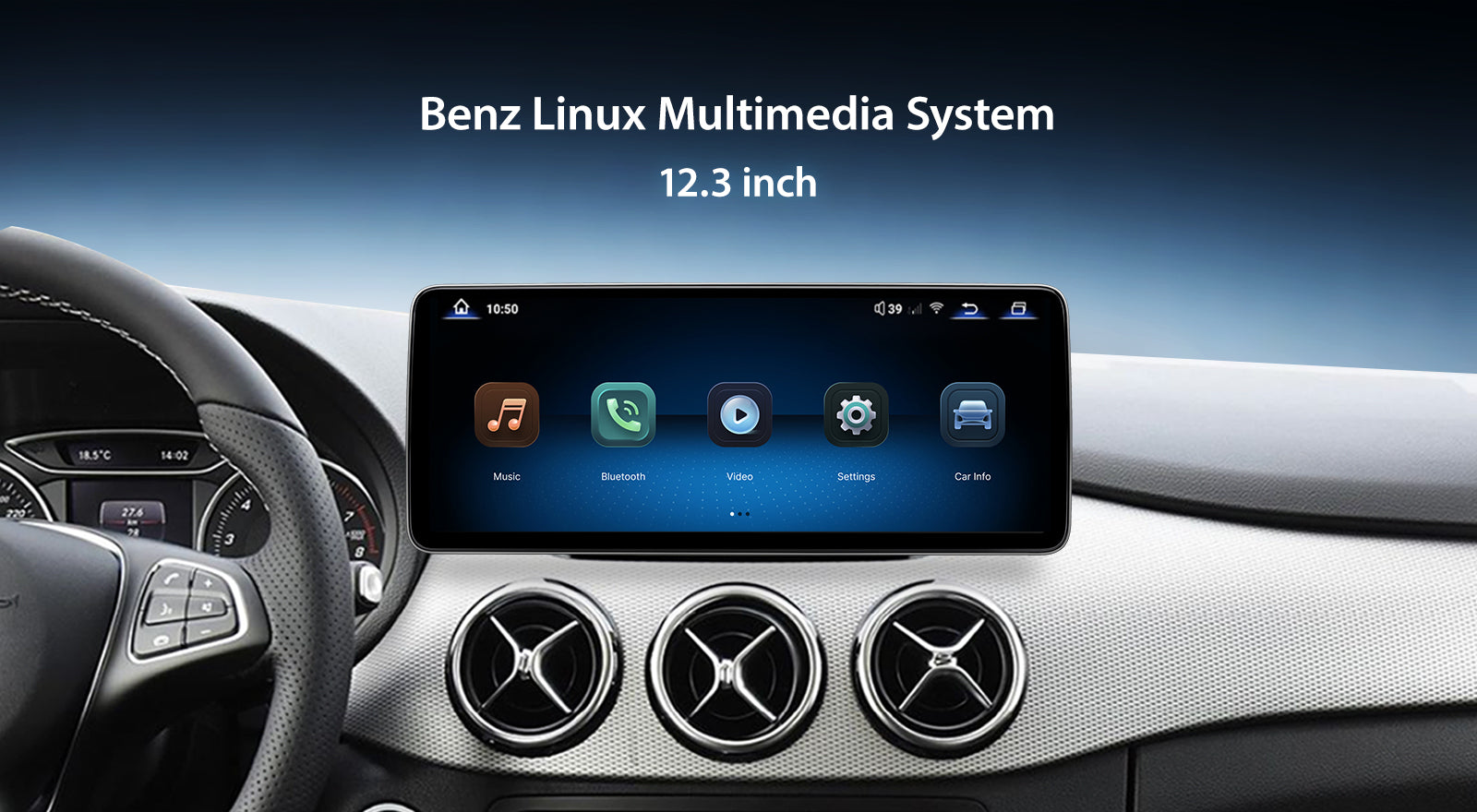For Mercedes Benz B Class W245 W246 2012-2019 Wireless CarPlay/Android Auto Linux Touch Screen Multimedia | EC-L1