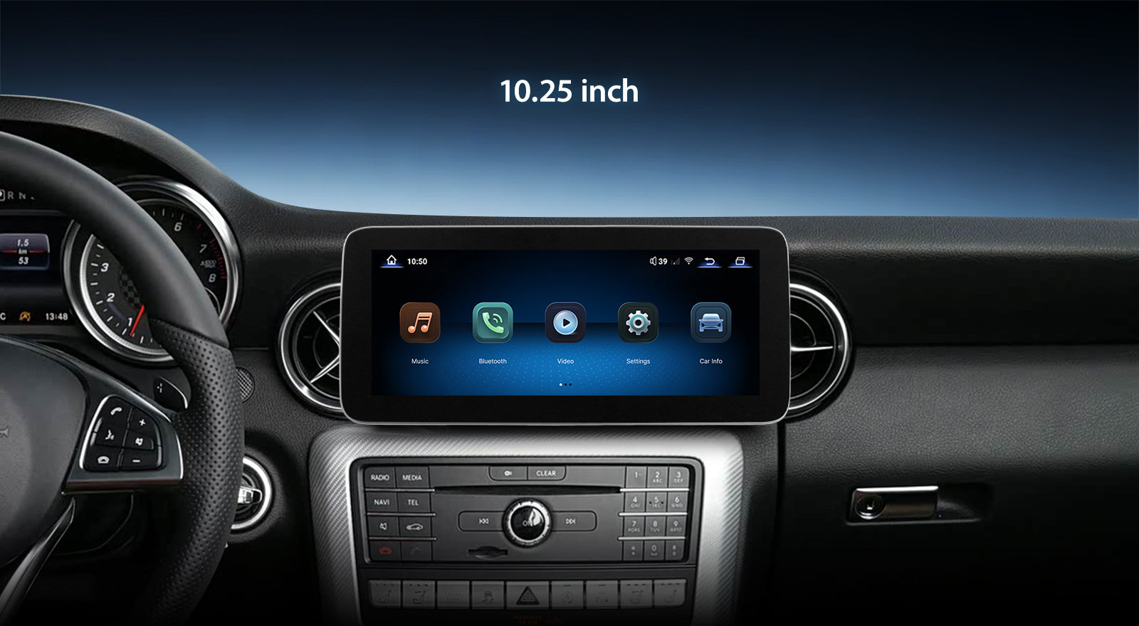 For Mercedes Benz SL SLK SLC R231 R172 2011-2019 Wireless CarPlay/Android Auto Linux Touch Screen Multimedia | EC-L1