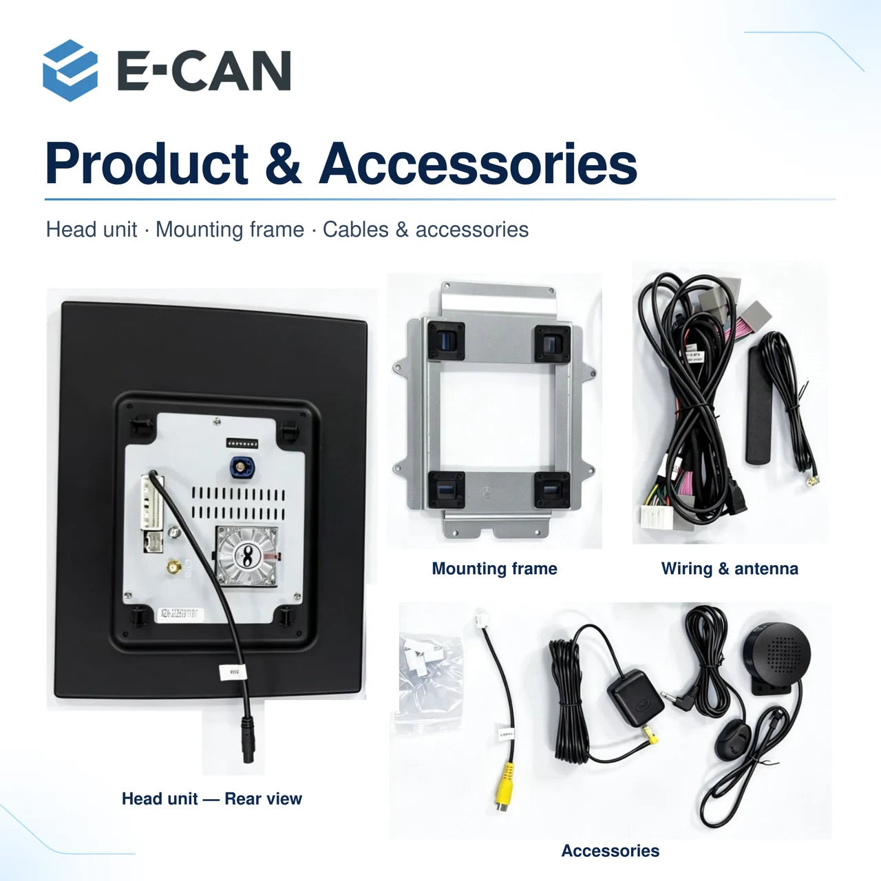 E-CAN Volvo head unit and accessories
