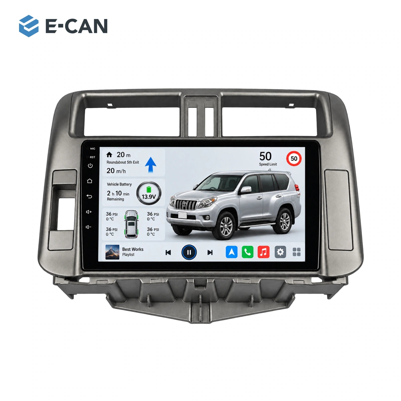 9-inch LHD · 2010–2013 for Toyota Land Cruiser Prado 2010–2013