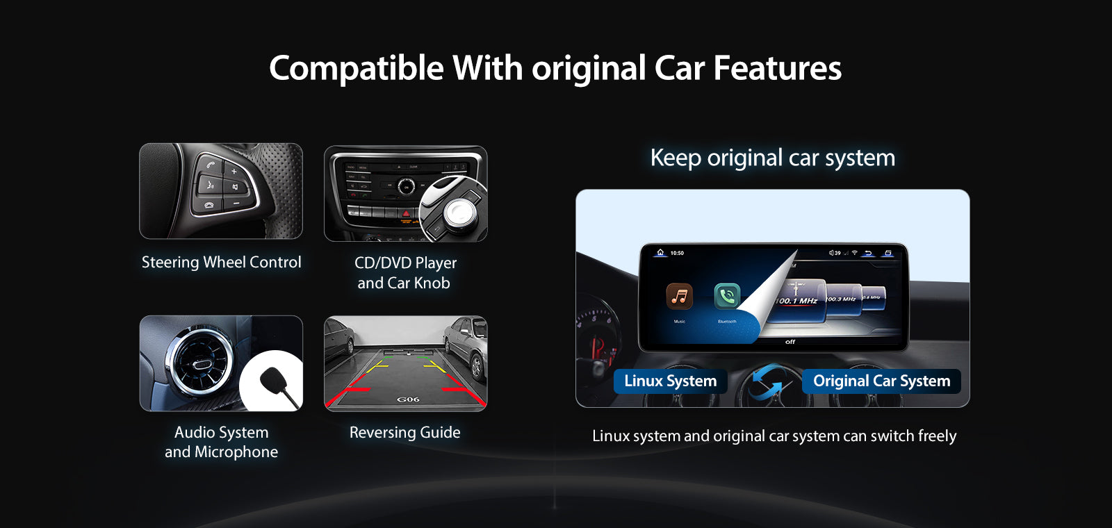 For Mercedes Benz B Class W245 W246 2012-2019 Wireless CarPlay/Android Auto Linux Touch Screen Multimedia | EC-L1