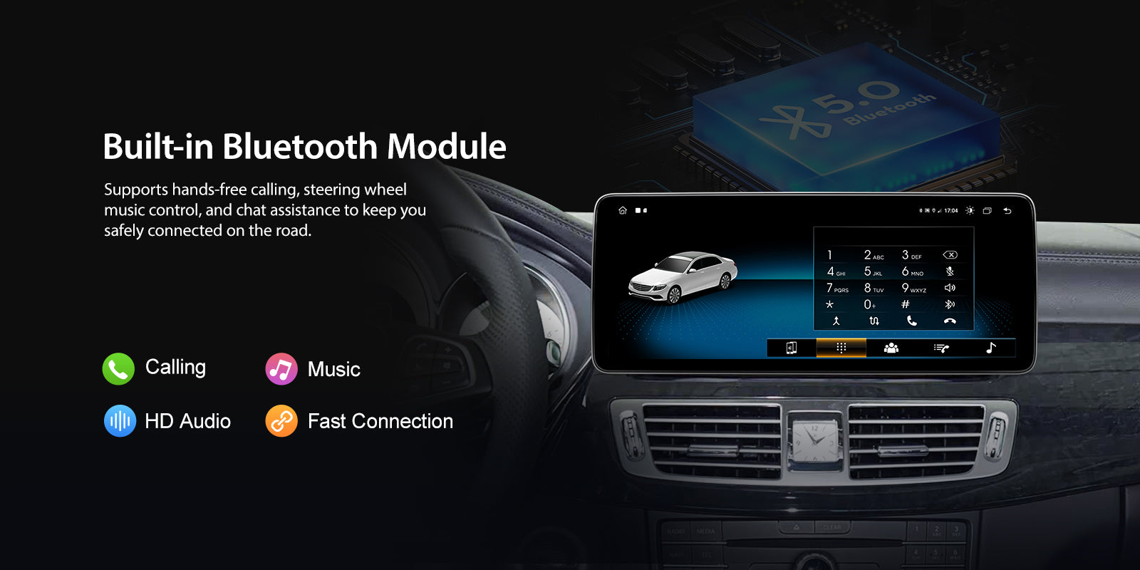 For Mercedes Benz CLS W219 W218 2010-2018 Wireless CarPlay/Android Auto Linux Touch Screen Multimedia | EC-L1