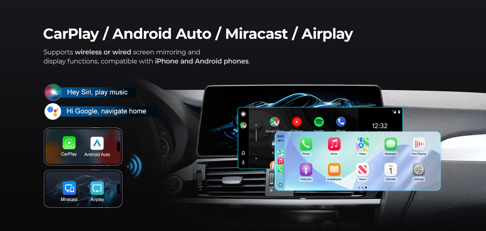 Head Unit 2012-2018 BMW X3 X4 F25 F26 Linux Screen 10.25" 12.3" Apple CarPlay Multimedia Player | EC-L1