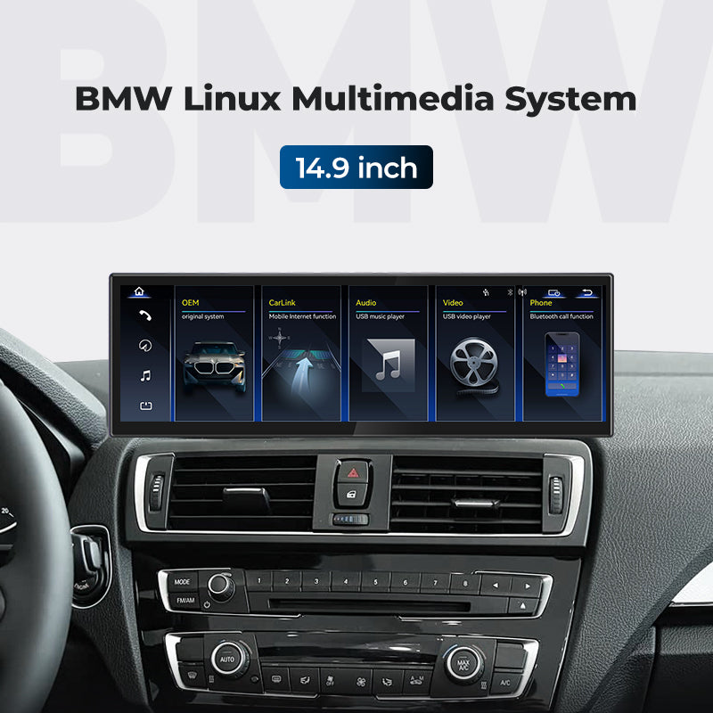 Car Stereo 14.9" 2014-2020 BMW 2 Series Touring F45 Linux Screen Head Unit Apple CarPlay | EC-L1 - Image 2