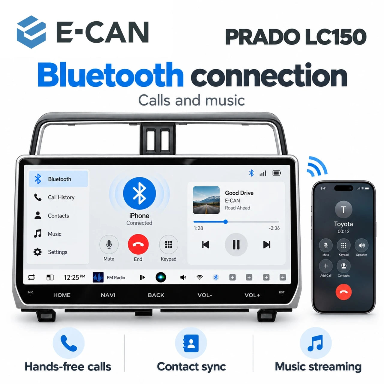 Toyota Prado LC150 11-bluetooth