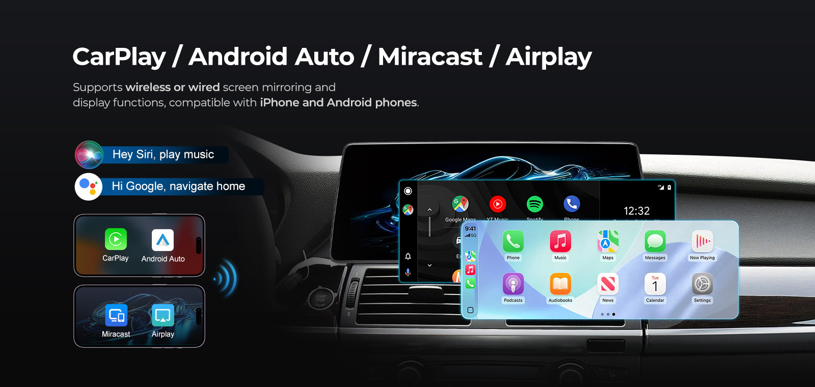 For BMW X5 X6 E70 E71 2007-2013 Linux Screen Apple CarPlay 10.25" 12.3" Multimedia Player | EC-L1