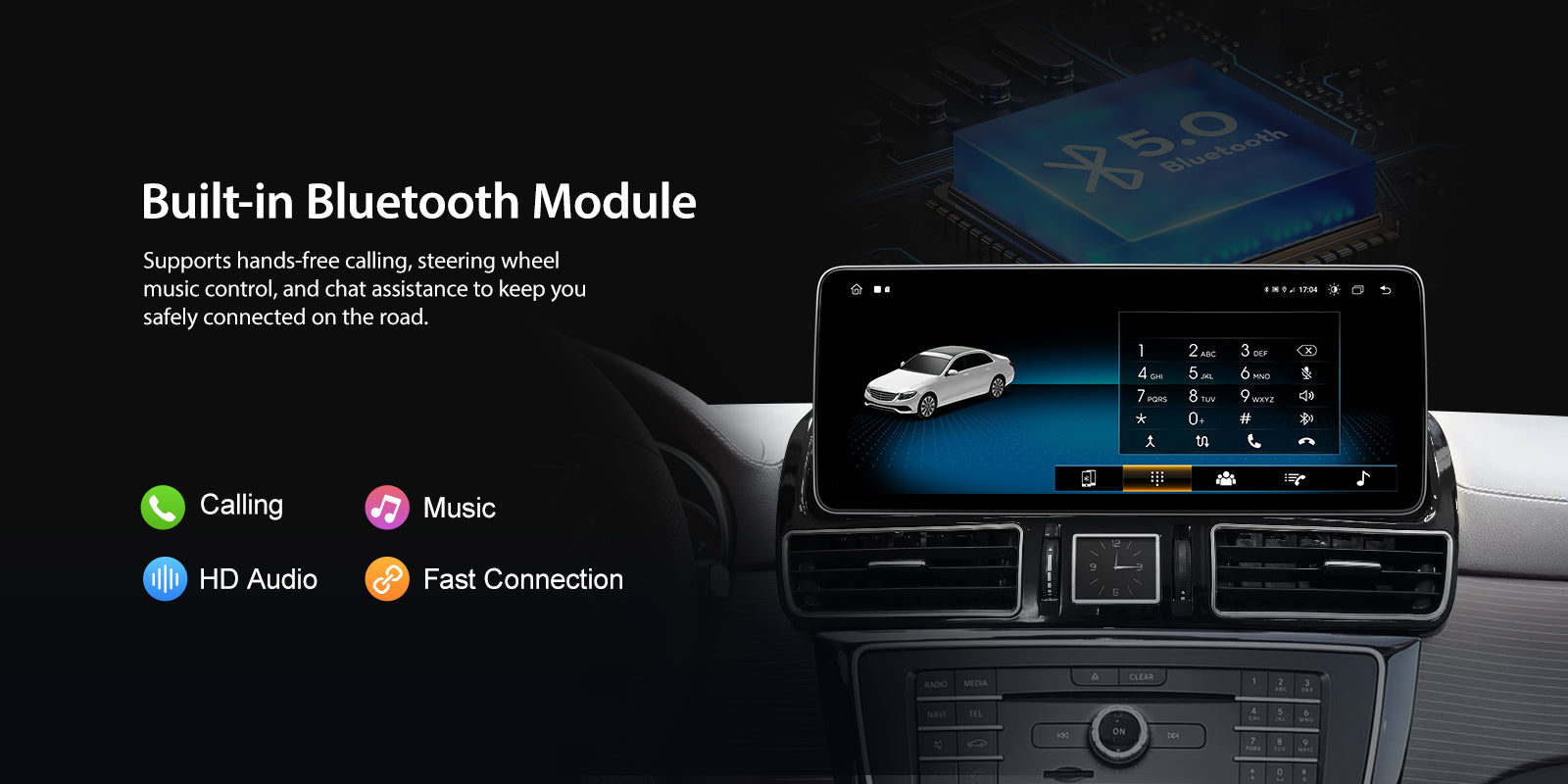 For Mercedes Benz GLE GLS X166 2016-2019 Wireless CarPlay/Android Auto Linux Touch Screen Multimedia | EC-L1