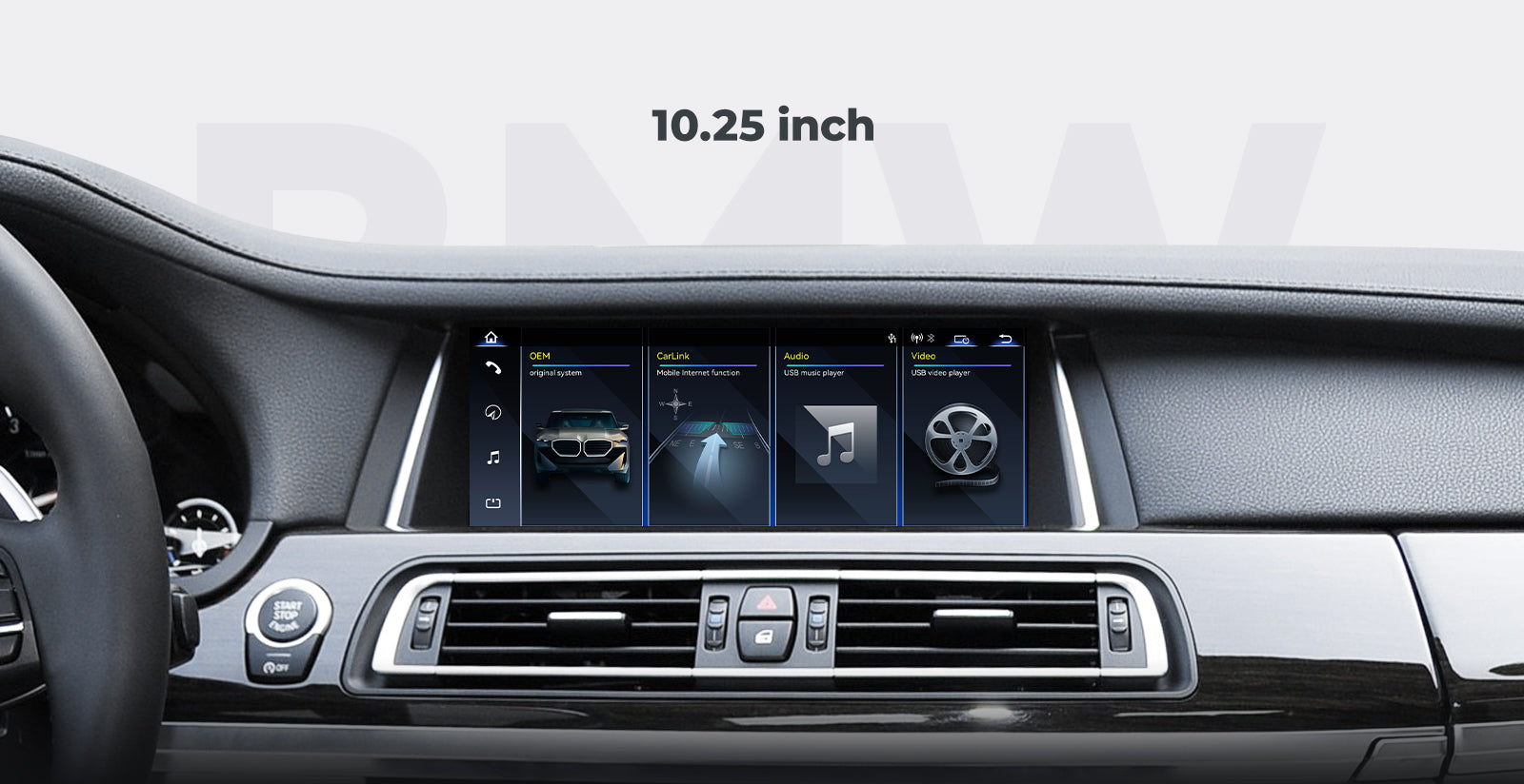 Car Stereo Head Unit Linux Touch Screen 14.9" 2009-2015 BMW 7 Series F01 F02 | EC-L1