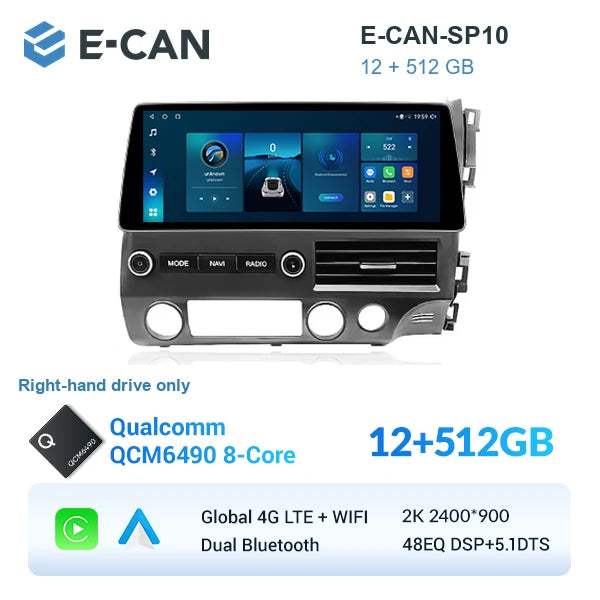 E-CAN-SP10 12GB + 512GB