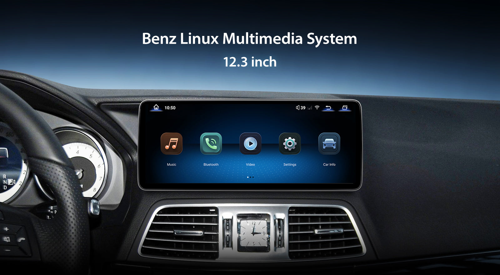 For Mercedes Benz E Class Two-Door Coupe W212 2010-2015 Wireless CarPlay/Android Auto Linux Touch Screen Multimedia | EC-L1