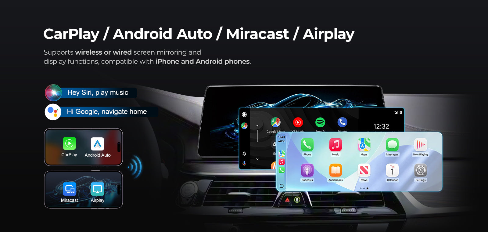 For BMW 5 Series G30 2017-2021 Linux Screen Apple CarPlay 10.25" 12.3" Multimedia Player | EC-L1