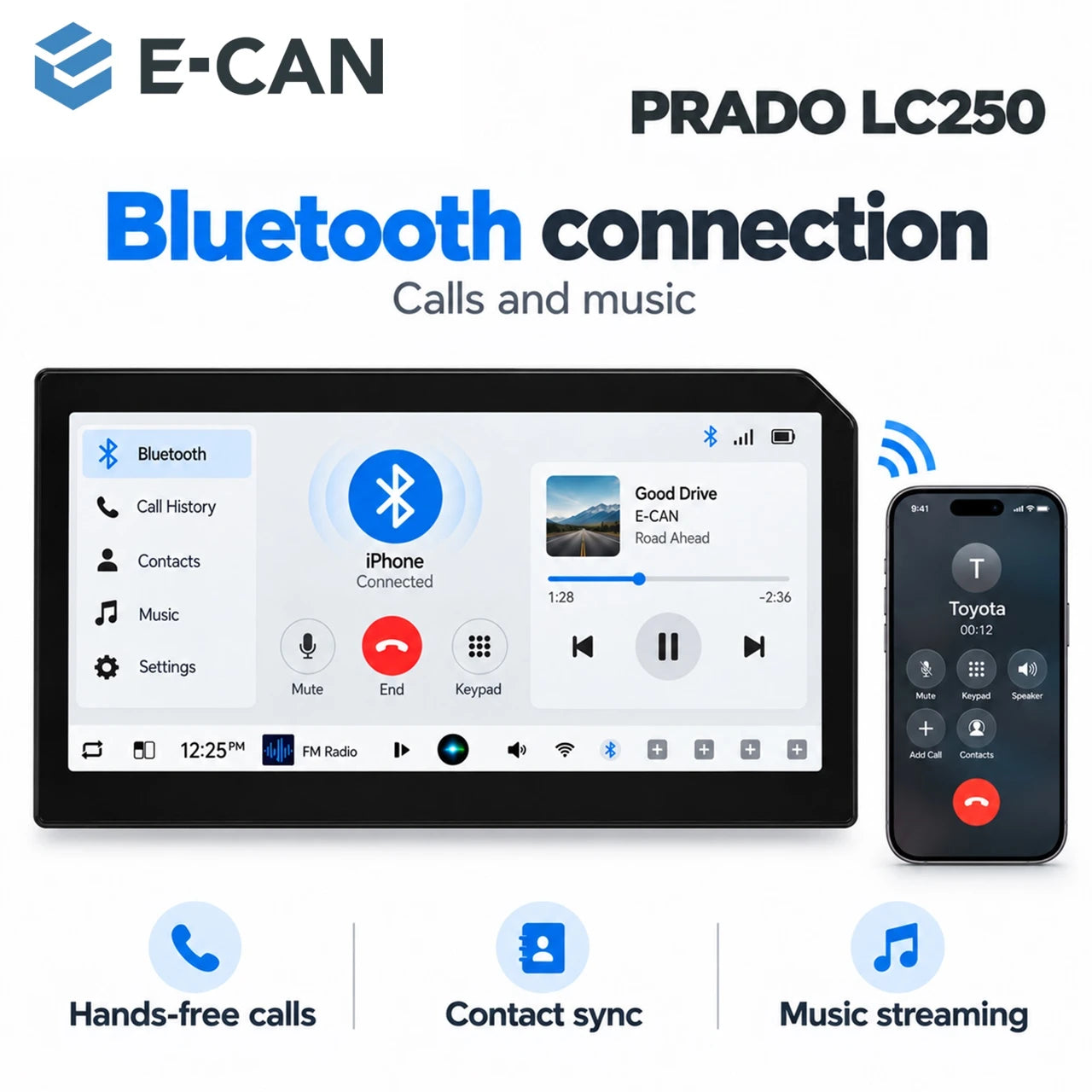 Toyota Prado LC250 11-bluetooth