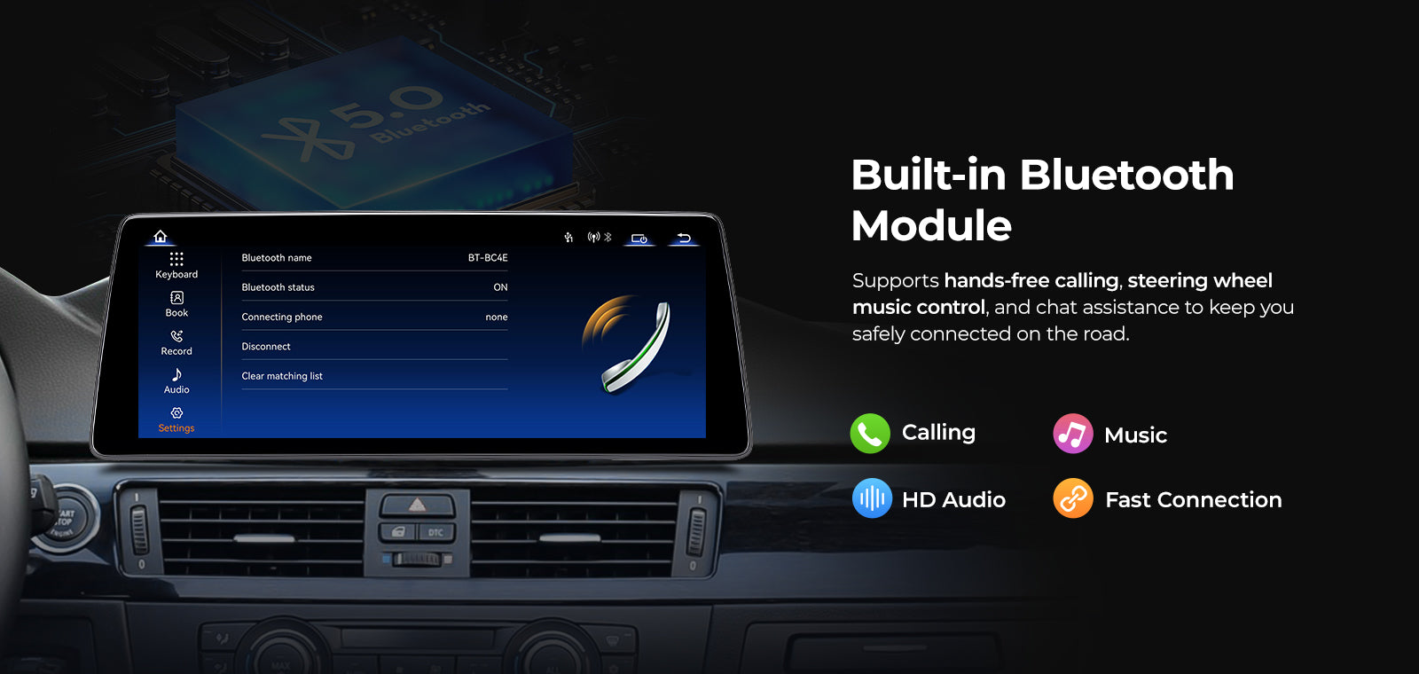 2005-2012 BMW 3 Series E90 E91 Linux Screen 10.25" 12.3" Bluetooth Car Stereo Apple CarPlay | EC-L1