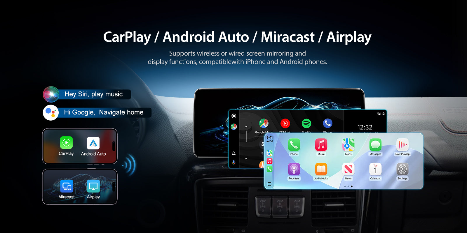For Mercedes Benz G Class W463 2012-2015 Wireless CarPlay/Android Auto Linux Touch Screen Multimedia | EC-L1