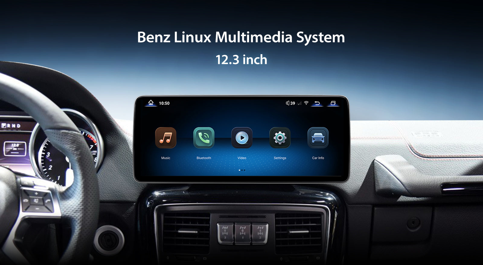 For Mercedes Benz G Class W463 2012-2015 Wireless CarPlay/Android Auto Linux Touch Screen Multimedia | EC-L1