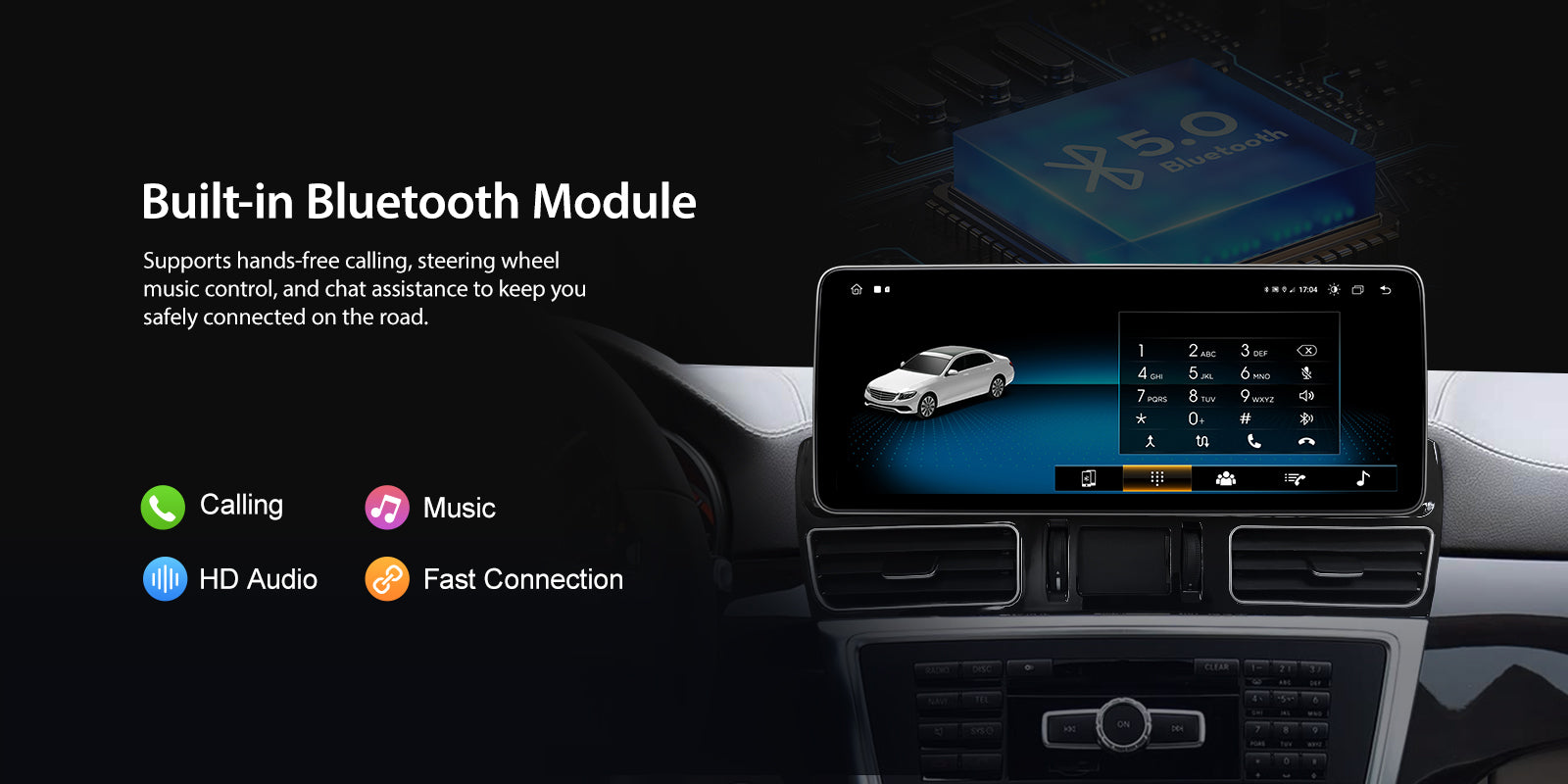 For Mercedes Benz ML GL W166 X164 2012-2015 Wireless CarPlay/Android Auto Linux Touch Screen Multimedia | EC-L1