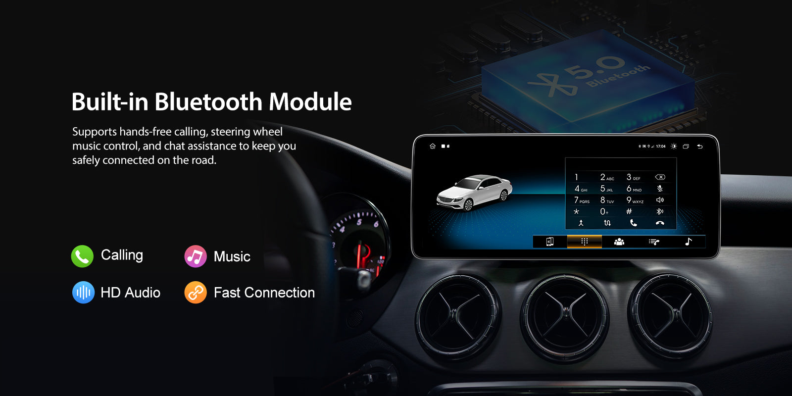 For Mercedes Benz GLA CLA A W176 X156 C117 2014-2019 Wireless CarPlay/Android Auto Linux Touch Screen Multimedia | EC-L1