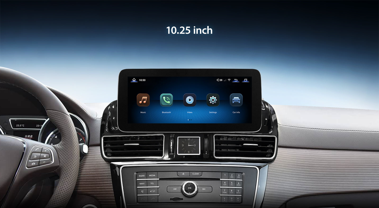 For Mercedes Benz GLE GLS X166 2016-2019 Wireless CarPlay/Android Auto Linux Touch Screen Multimedia | EC-L1