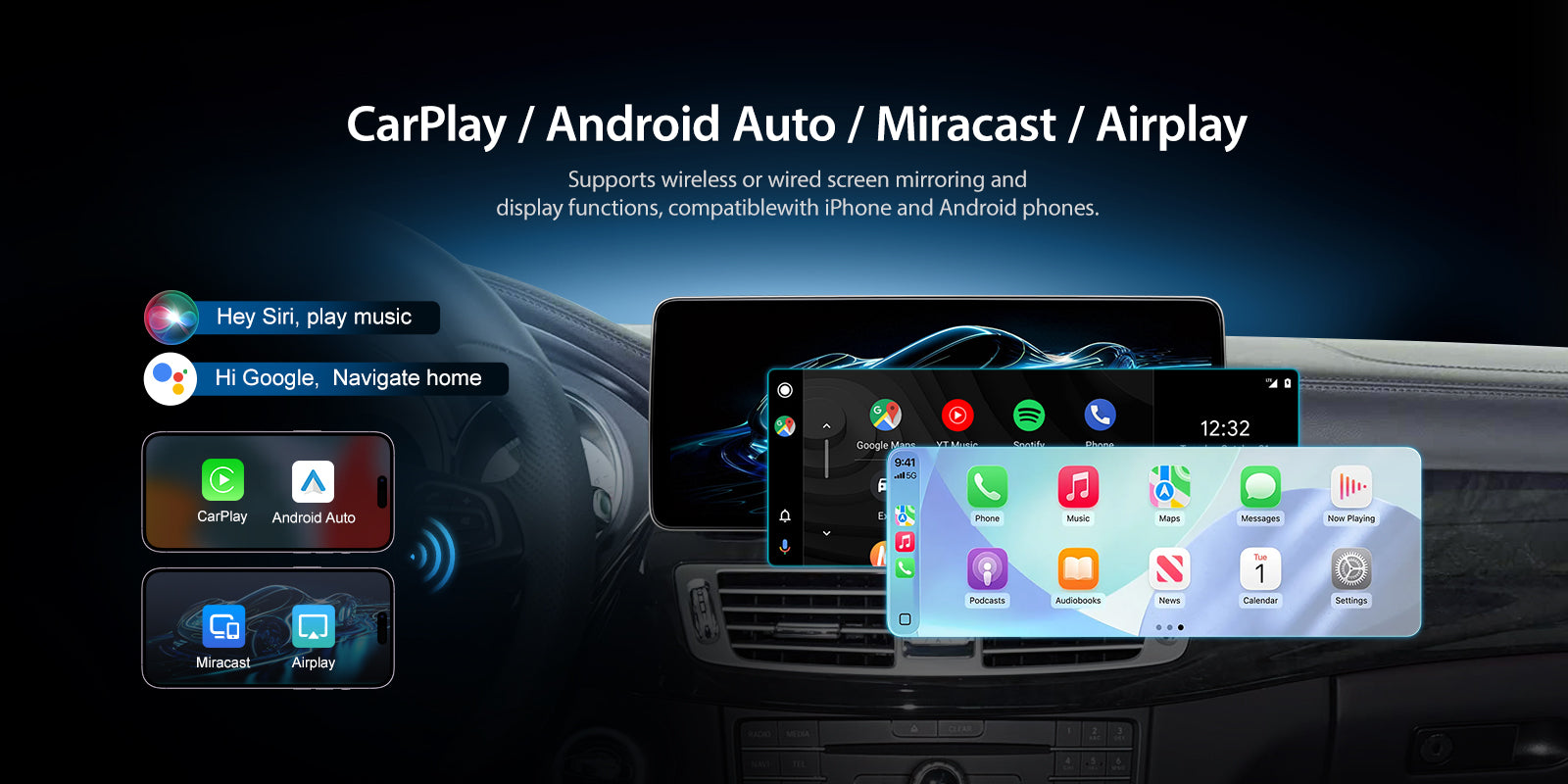 For Mercedes Benz CLS W219 W218 2010-2018 Wireless CarPlay/Android Auto Linux Touch Screen Multimedia | EC-L1