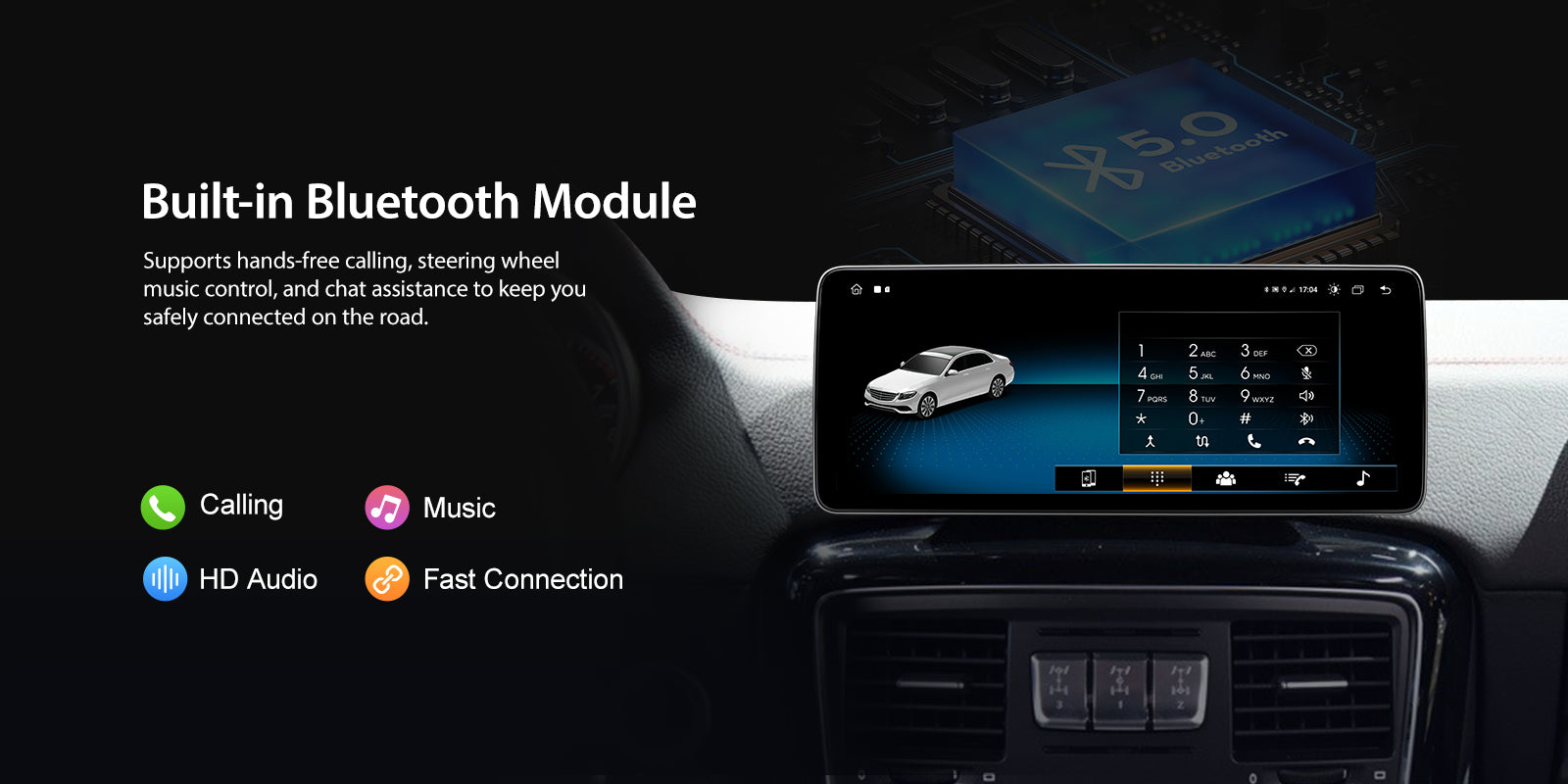 For Mercedes Benz G Class W463 2012-2015 Wireless CarPlay/Android Auto Linux Touch Screen Multimedia | EC-L1