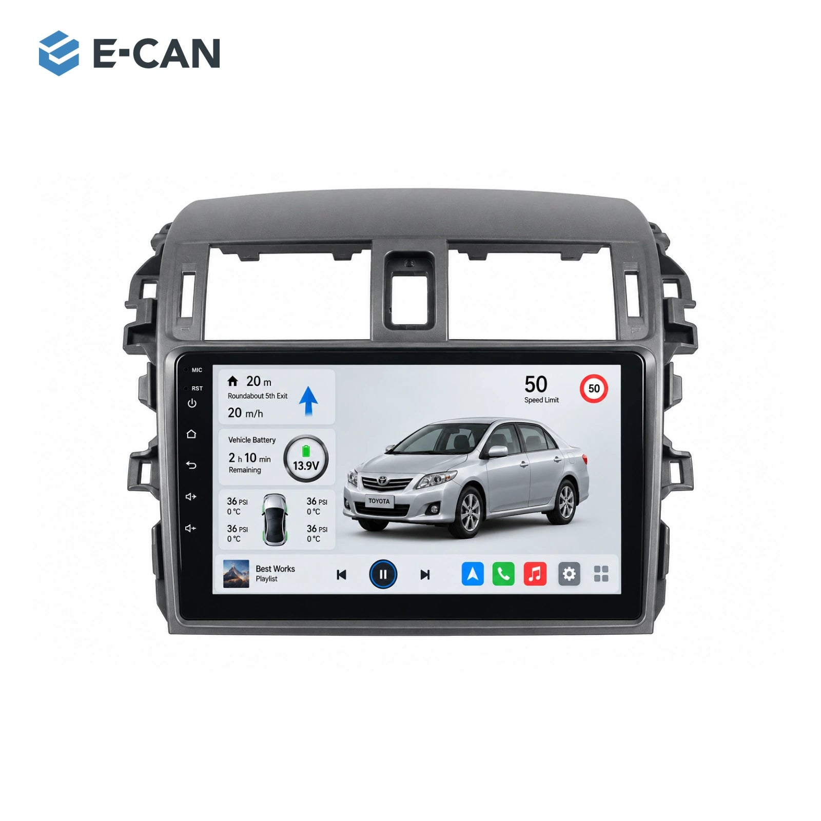 Large vent frame · 2009–2013 for Toyota Corolla 2009–2013