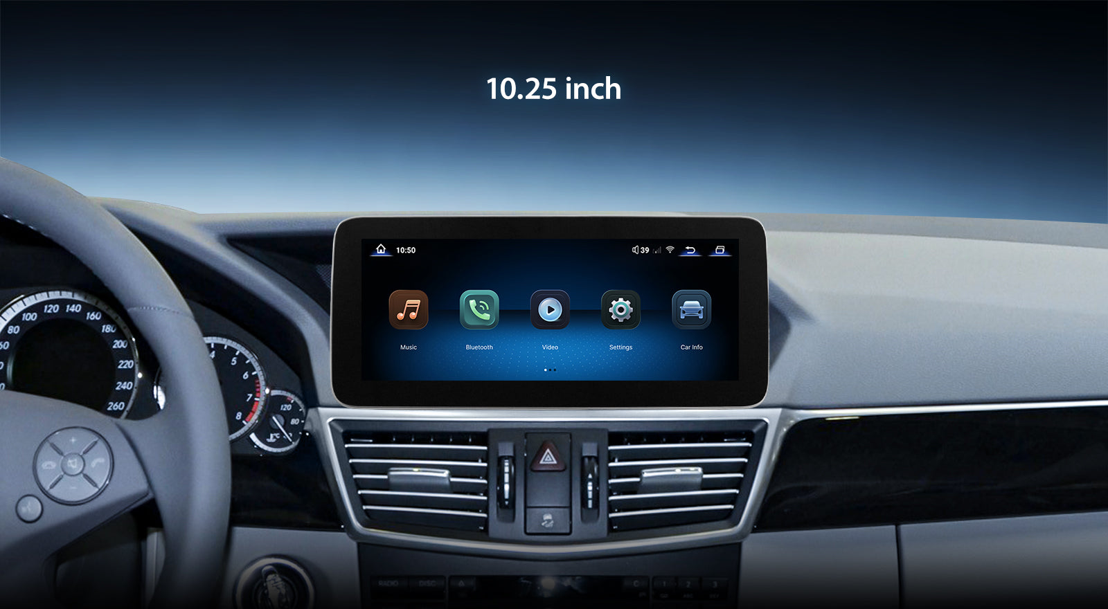 For Mercedes Benz E Class Four-Door W212 2010-2015 Wireless CarPlay/Android Auto Linux Touch Screen Multimedia | EC-L1